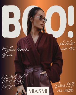 BOO! Helloween a dušičky sa blížia a ja sa som sa rozhodla, že vás poteším malou zľavou. Vyskladaj si svoj jesenný...